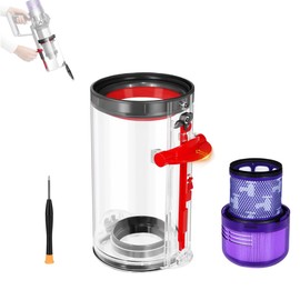 SW FUTURE Canister Replacement Compatible With Dyson V11 Torque Drive V11 Animal V11 Complete V11 V15 Extra V15S Detect Submarine SV14 SV15 SV22 Vacuum Dust Bucket Filter Attachments Parts 965443-01