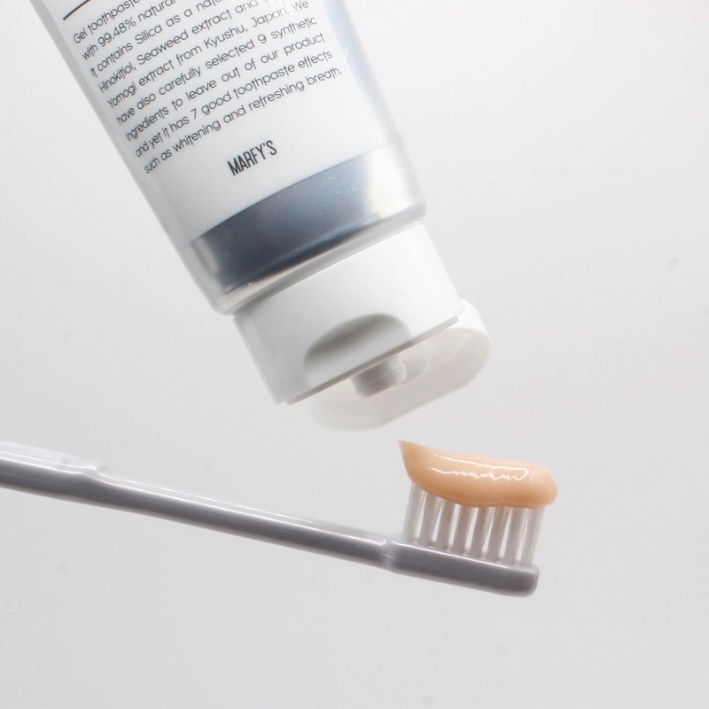 MARFY'S WHITE Toothpaste Developed by Active Dentists, Organic Toothpaste, Additive-free,