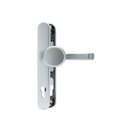 ABUS Door Fitting SRG92N F1 - For Front Doors - With Door Handle Inside and Outside Door Knob - For Doors with Narrow Frame - Aluminium