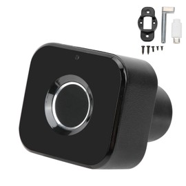 Intelligent Fingerprint Lock USB Charging Anti Theft Security Lock for Home Office Drawer File Cabinet(Right Opening )