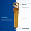 Highcraft 1-1/2” x 12” Slip Joint Extension Tube Brass Extension