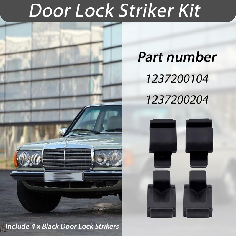 XTPTFABS 1237200104 1237200204 Door Lock Striker Kit(4 x Black Door