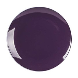HomeVss, Stoneware Coupe Shape Salad Plate - 8 inch - Set of 6, Violet
