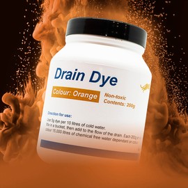 Leak Detector Paint 200g Downspouts & Swimming Pool Leaks Detector Liquid Tester Very Effective Very Easy to Use Mixable and Ready (Orange)