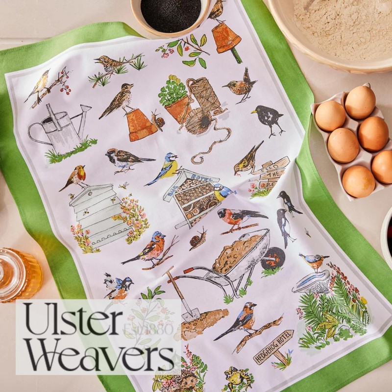 Ulster Weavers - Garden Birds - Tea Towel - Cotton