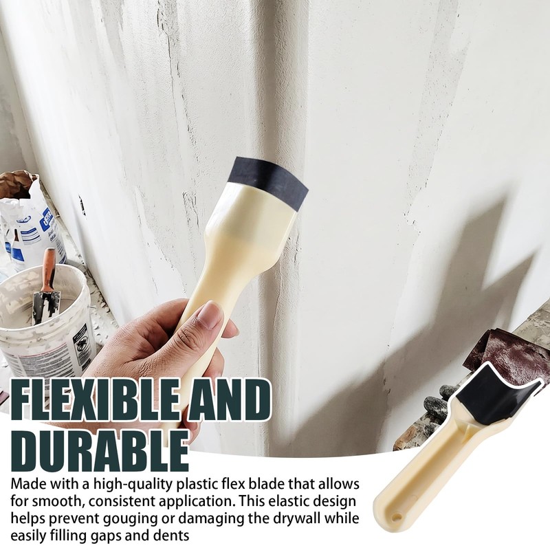 3/4" Radius Bullnose Corner Trowel Flex Plastic Outside Tool, 2Pack