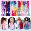 TESS Braids Extensions Gradient 60 cm, Jumbo Braids Synthetic Hair