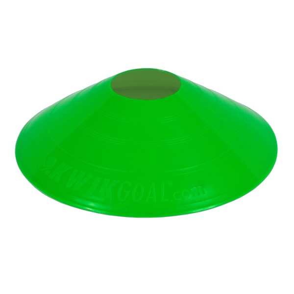 Kwik Goal Small Disc Cone, Pack of 25 (Green) , 2 1/2-Inch x 7 1/2-Inch