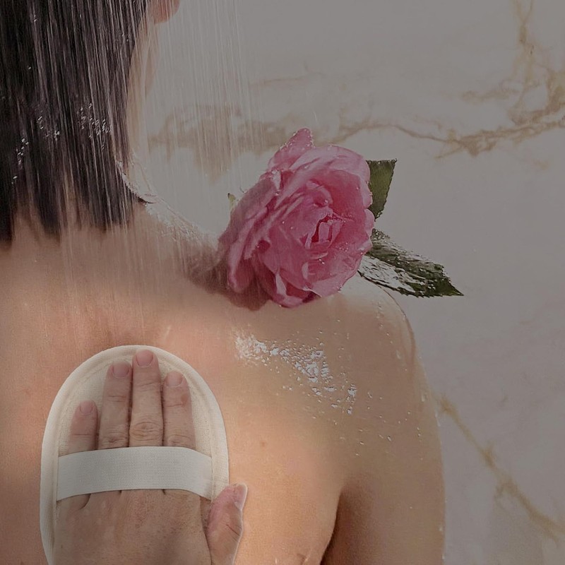 2 esponjas exfoliantes de baño de luffa natural, esponja luffa