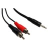 World of Data 1m 3.5mm Jack to 2 x RCA