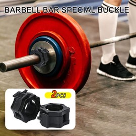 Clasp, dumbbell clasp, 1 pair of dumbbell clasps, clasp clamps in black for barbell bar