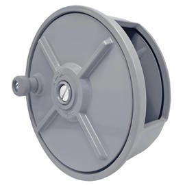 6 Inches Tie Wire Reel Dispenser, Lightweight Aluminum Wire Spool Holder with Belt Hook, Portable Construction Rebar Tool for Electrical Cable, Rope, Industrial Wire Management