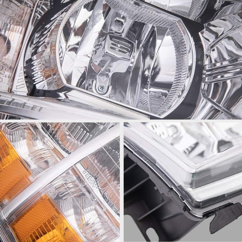 APSVE Headlights Assembly with Bulb & Wiring Harness compatible with
