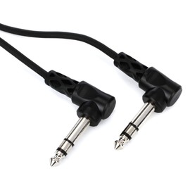 Hosa CSS-105RR Right Angled 1/4" TRS Balanced Interconnect Cable, 5 feet