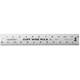 Fairgate Cuff Wide Rule 1-14inch X 12inch, 14-100 Cuff-Width Ruler(FG14-100)