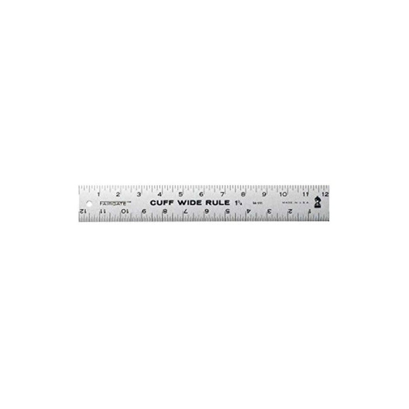 Fairgate Cuff Wide Rule 1-14inch X 12inch, 14-100 Cuff-Width Ruler(FG14-100)