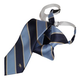 Polo Champs Brand One Touch Short Tie Unisex Accessory Uniform School Girls Junior High School Students College Students Working People Adjuster Adjustable School Blazer Cosplay Horse PCN-002 Stripe