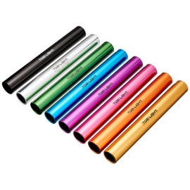 Toei Light G1401 Aluminum Baton Set, 8 (Kneaded), 1 Pair of 8 Colors, Storage Nylon Case, Diameter 1.5 inches (39 mm) x Length 11.8 inches (30 cm), Red, Blue, Yellow, Silver, Green, Purple, Orange, Black