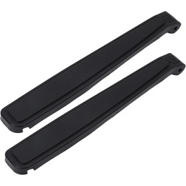 SOLUSTRE Reposabrazos Acolchado Negro para Silla de Playa Plegable, Par Tornillos de Montaje, Cojín Cómodo para Reposabrazos de Camping y Mobiliario de Jardín, Accesorios Resistentes