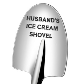 GENLGE Husband Gifts Funny Gifts for Husband Birthday Wedding Anniversary Valentine's Day Novelty Husband's Ice Cream Shovel Spoon