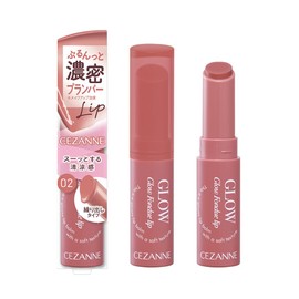 Cezanne Grow Fondue Lip 02 Lazy Rose 0.1 oz (2.8 g) Melts Dense Glossy Membrane Plumper ※Lip*Makeup Effect