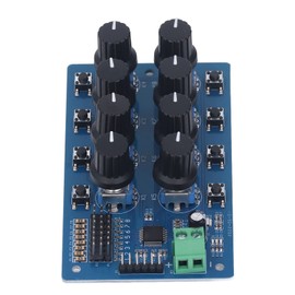 Walfront Servo Controller 8 Way Steering Gear Controller 8 Channel Servo Motor Driver Board Controller Servo Debug Board with LED Indicator Servo Servo Servo Tester Servo Motor Servo Controller Board