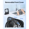TriPole Desk Fan Small Portable Fan 2000 mAh Rechargeable Battery