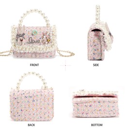 AO ALI VICTORY - Bolso bandolera para niñas pequeñas, Azul, Mini