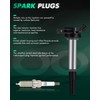 SCITOO UF596 4 ignition coils with 4 iridium Spark Plugs