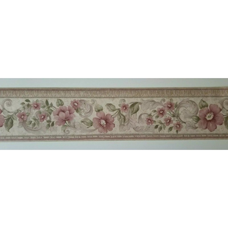 Brewster Decorative Floral Wallpaper Border by Brewster Wallcoverings