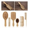 Cepillos Juego 6pcs De Bamb De Peine Para El Antiesttico