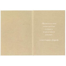 Dog Paw Prints on Sandy Beach - Designer Greetings Pet Sympathy Card