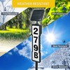 Hvatry Solar Address Sign, Waterproof House Numbers for Outside Light