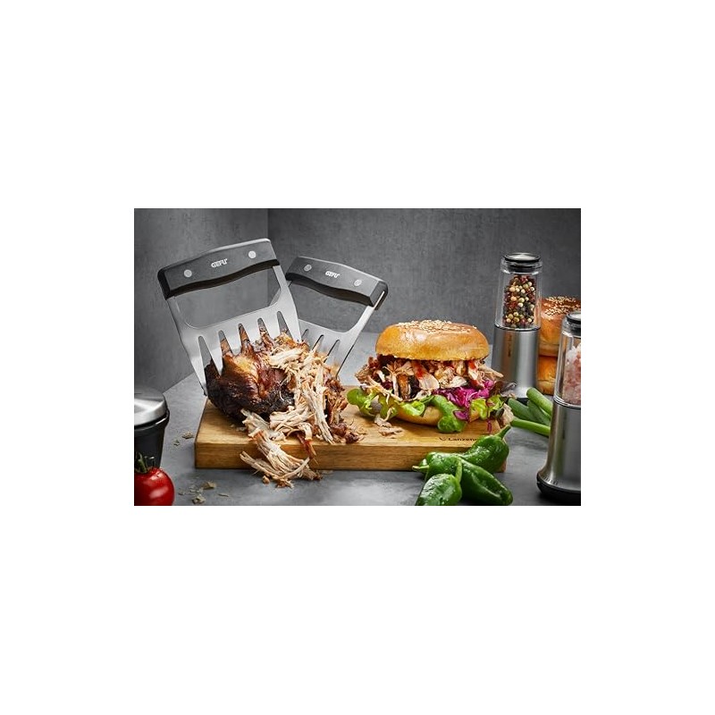 GEFU BBQ Meat Claws Silver/Black 30 x 30 x 30
