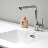 WORHE Travertine Sponge Holder for Kitchen, Natural Stone Drying Rack