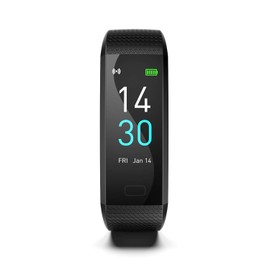 Fitness Tracker Bracelet Intelligent moniteur fréquence cardiaque, Pression artérielle, oxygène Dans le sang, Sommeil, étanchéité IP68, compteur pas et Calories Enfants, Femmes et Hommes (Noir)