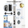 Veise Keyless Entry Door Lock with 2 Lever Handles -