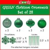 Festive Season Shatterproof tree decoration sets