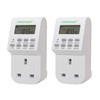 Lowenergie 7 Day Programmable Digital Plug-In Electronic Timer socket 12-24