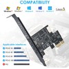 YABOANG PCIE USB 3.2 GEN1 Type-E Expansion Card, PCI Express