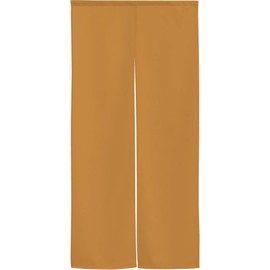 Noren, Flameproof, Plain, 14 Colors, Sizes, Dividers, Half Noren, Flameproof Plain, Width 29.5 x Length 59.1 inches (75 cm) x Length 59.1 inches (150 cm) (Camel 11868)