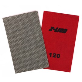 Z-Lion Diamond Abrasive Paper Sheets 120 Grit Diamond Sandpaper for Grinding Stone Glass Ceramic 2-Pcs