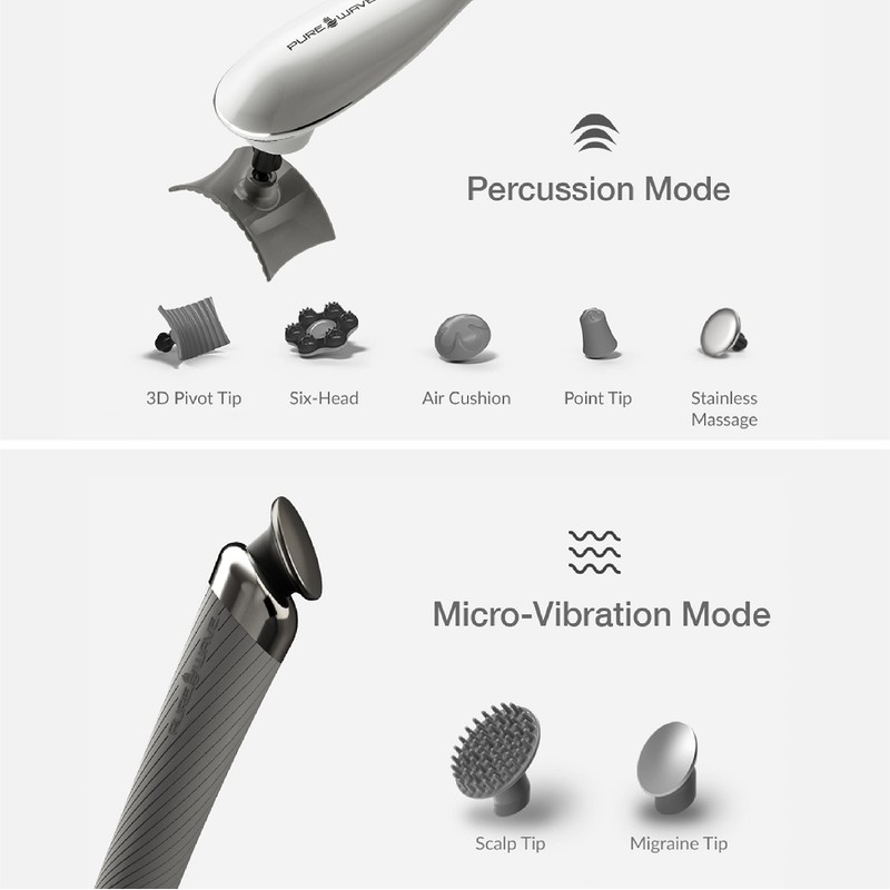 PUREWAVE™ GEN II Advanced Percussion + Vibration Dual Motor Massager