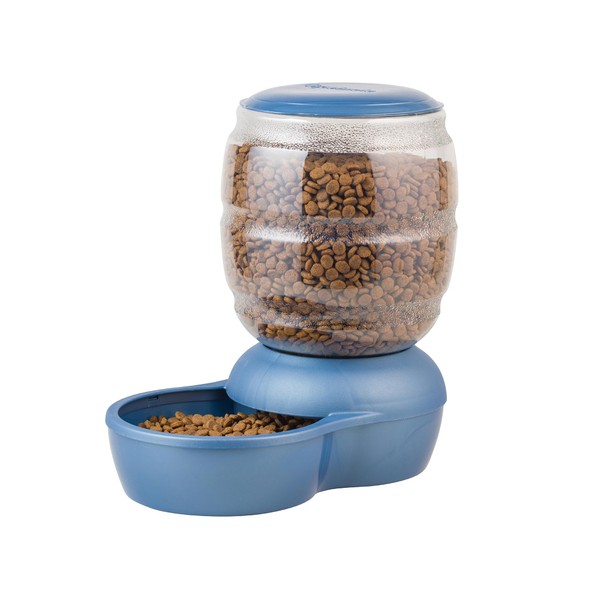 Petmate Replendish Feeder Automatic Cat and Dog Feeder, Pearl Peacock