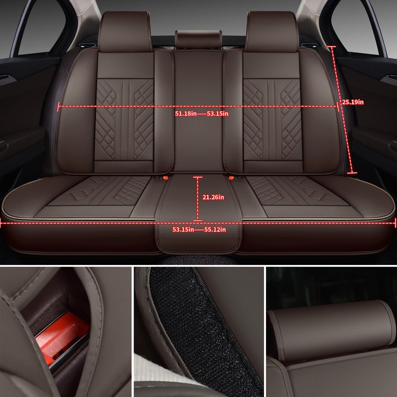GXT Bench Seat Cover, Premium Faux Leather Bench Seat Covers