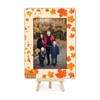 Cazhes Fall Pumpkin Picture Frames, Hello Autumn Wooden 4x6 Photo