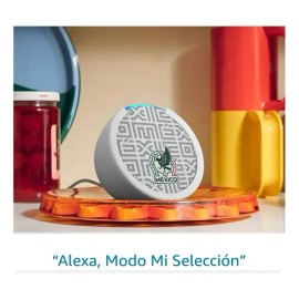 Bocina Inteligente Alexa Echo Pop Edición Mundial 2026 en Blanco                                                                                      