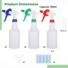 Lnrueg 18 PCS 16 oz Plastic Spray Bottles with 3
