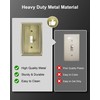 TREEWELL 4-Pack Single Toggle Light Switch Cover Plate, Pearls Decorative