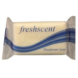 New World Imports S3 Freshscent Deodorant Soap, 3 oz, Individually Wrapped, Bulk (Pack of 72)